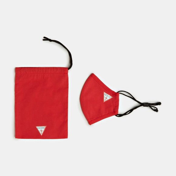 +Free with $20 Purchase* - Guess Adjustable Logo Face Mask in Red - Picture 2 of 3